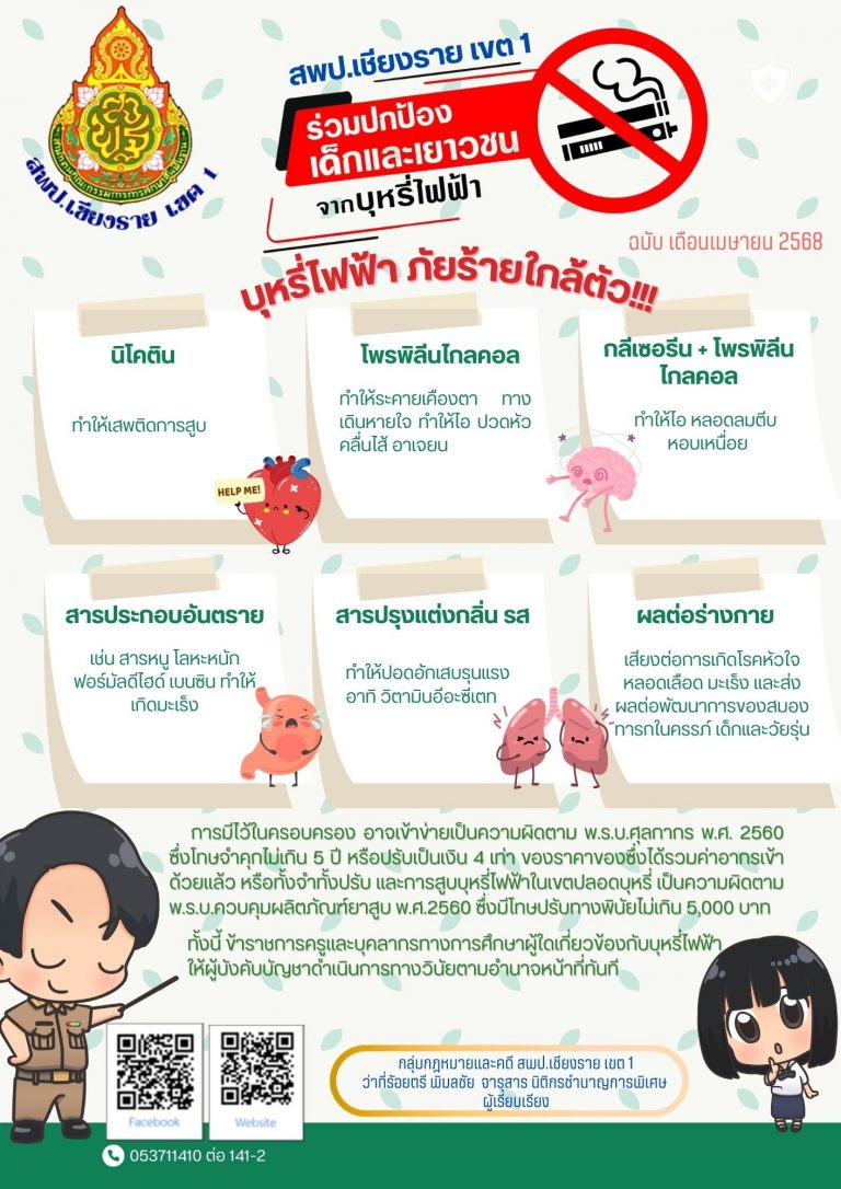 Read more about the article ข่าวประชาสัมพันธ์กลุ่มกฎหมายและคดี ประจำเดือนเมษายน พ.ศ. 2568
