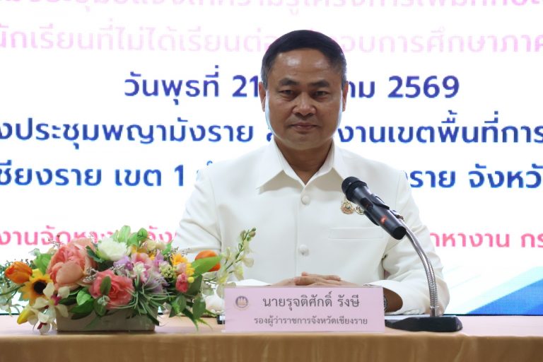 Read more about the article สพป.เชียงราย เขต 1 ประชุมชี้แจงโครงการเพิ่มทักษะด้านอาชีพแก่นักเรียนที่ไม่ได้เรียนต่อหลังจบการศึกษาภาคบังคับ